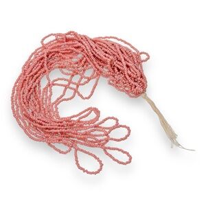 Vintage Czech ? Seed Beads Lot Bulk Glass Matte Opaque French Cheyenne Pink 10/0